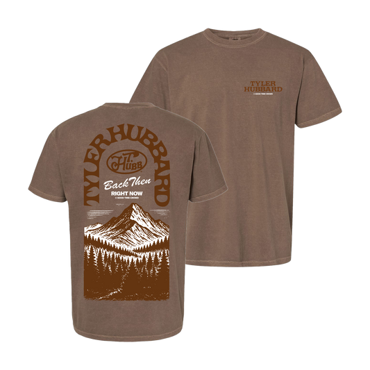 Back Then Mountains T-Shirt - Front and Back